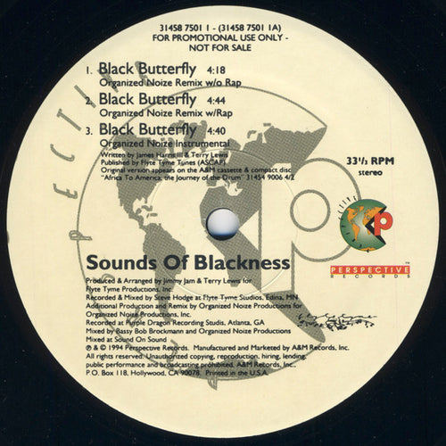Sounds Of Blackness - Black Butterfly (12", Promo)