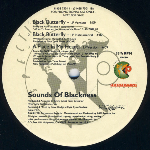 Sounds Of Blackness - Black Butterfly (12", Promo)