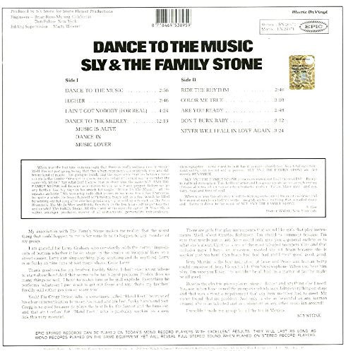 Sly & The Family Stone - Dance To The Music (LP, Album, RE, RM, 180)