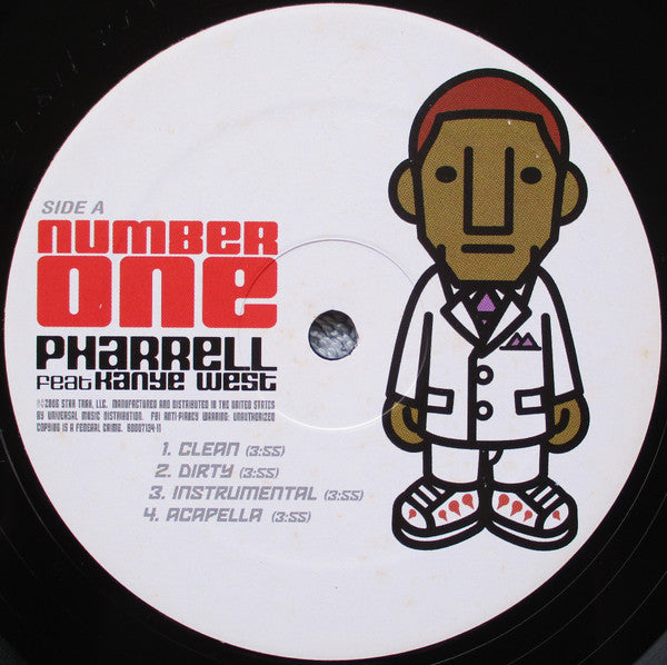 Pharrell Williams Feat Kanye West : Number One (12", Single)