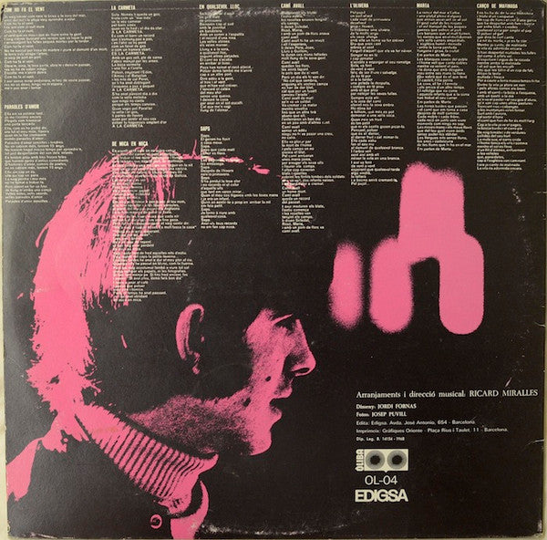 Joan Manuel Serrat : Com Ho Fa El Vent (LP, Album, RE)