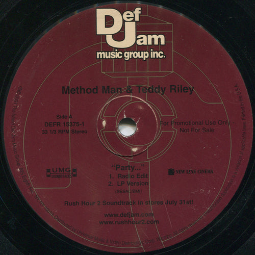 Method Man & Teddy Riley : Party... (12", Promo)