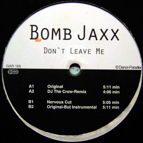 Bomb Jaxx - Don't Leave Me (12")