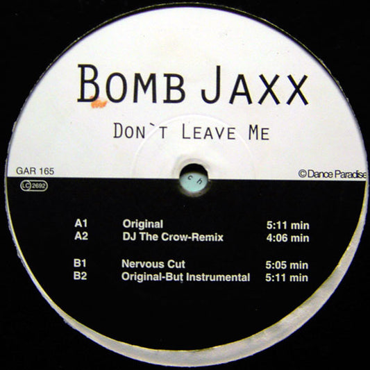 Bomb Jaxx - Don't Leave Me (12")
