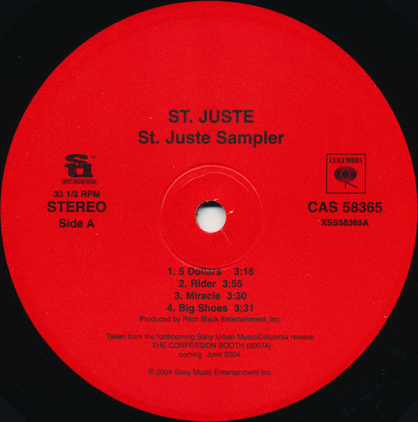 St. Juste - St. Juste Sampler (12", Smplr)