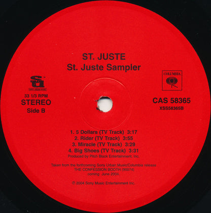 St. Juste - St. Juste Sampler (12", Smplr)