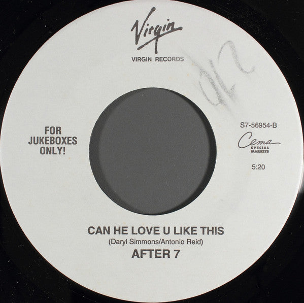 After 7 : Baby I'm For Real / Natural High (7", Jukebox)