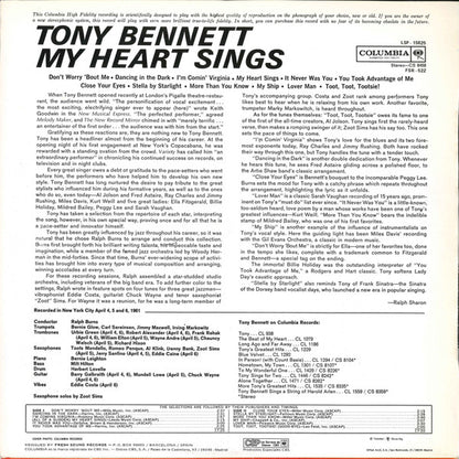 Tony Bennett : My Heart Sings (LP, Album, RE)