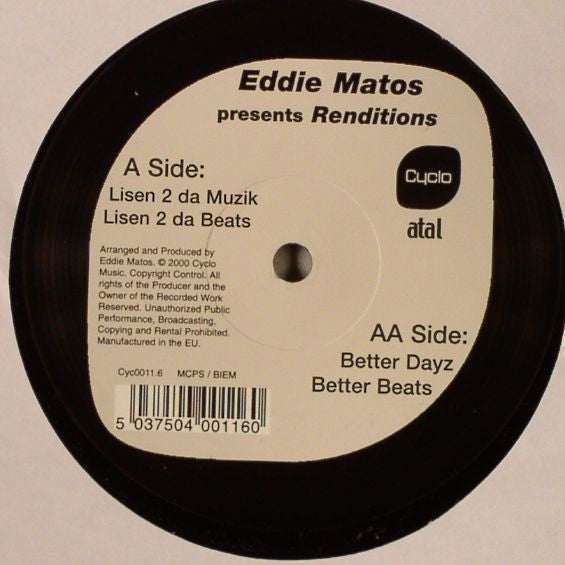 Eddie Matos - Renditions (12")