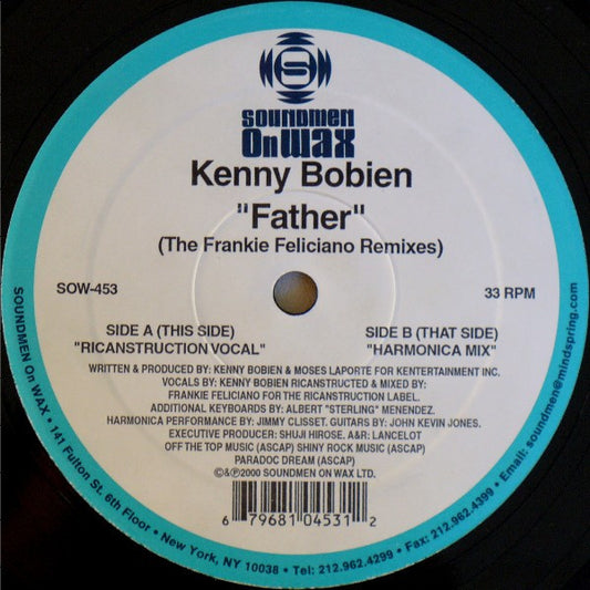 Kenny Bobien : Father (The Frankie Feliciano Remixes) (2x12")