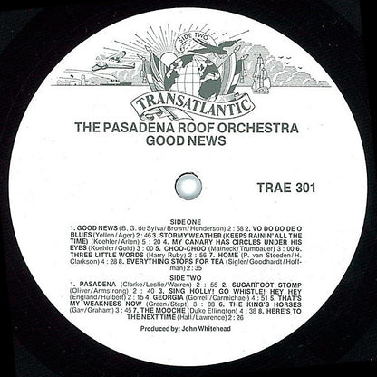 The Pasadena Roof Orchestra - Good News (LP, Album)