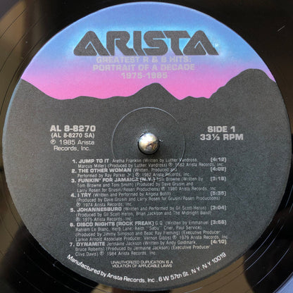 Various : Greatest R&B Hits: Portrait Of A Decade (LP, Comp)
