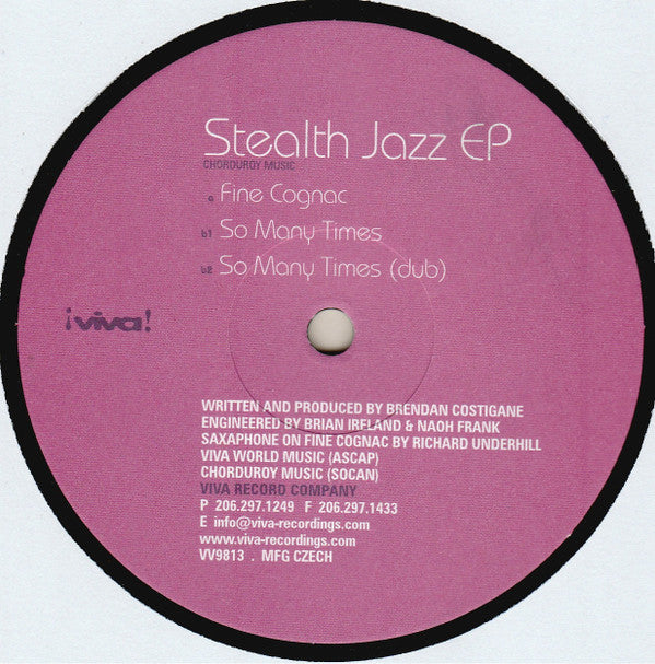 Chorduroy Music : Stealth Jazz EP (12", EP)
