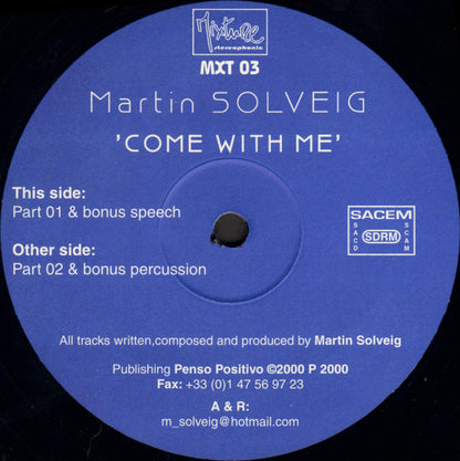 Martin Solveig - Come With Me (12")
