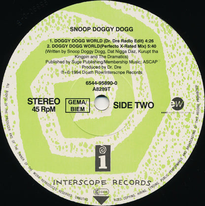 Snoop Dogg : Doggy Dogg World (12", Single)