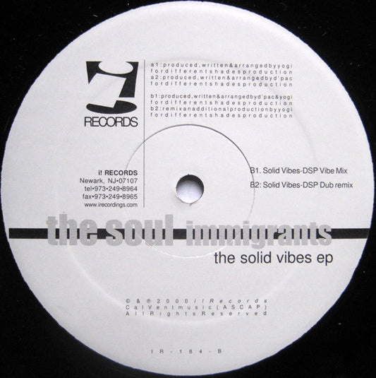 The Soul Immigrants : The Solid Vibes EP (12", EP)