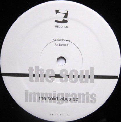 The Soul Immigrants : The Solid Vibes EP (12", EP)