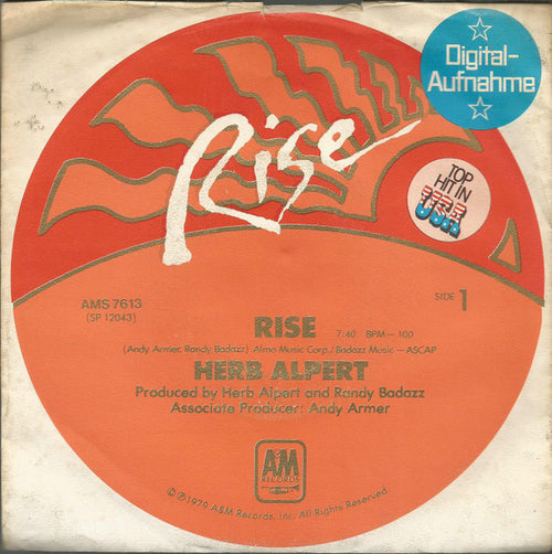 Herb Alpert - Rise (7", Single)