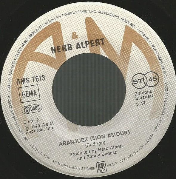 Herb Alpert - Rise (7", Single)