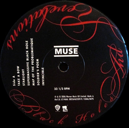 Muse : Black Holes And Revelations (LP, Album, RE, RP)