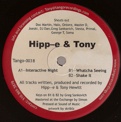 Hipp-E & Tony - Interactive Night E.P. (12", EP)