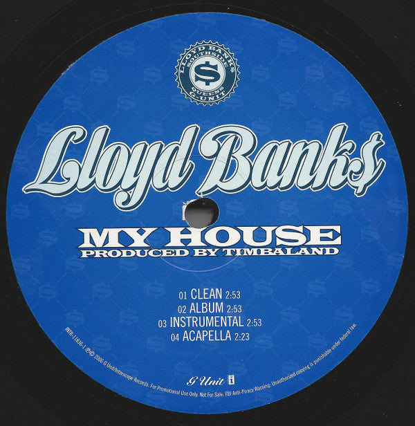 Lloyd Banks : My House / Cake (12", Promo)