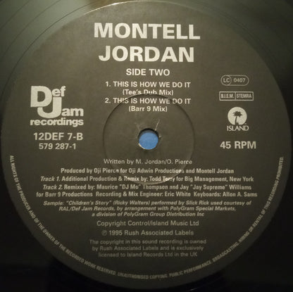 Montell Jordan - This Is How We Do It (12", Single)