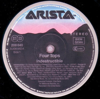 The Four Tops* - Indestructible (LP, Album)