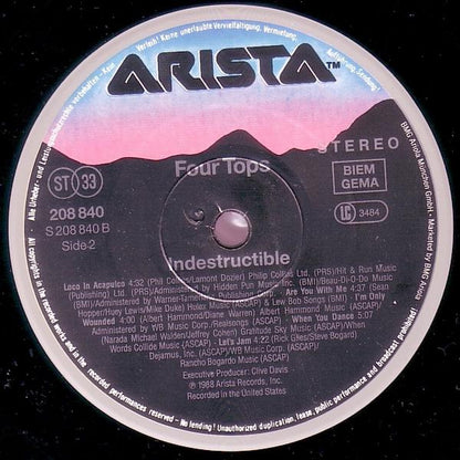 The Four Tops* - Indestructible (LP, Album)