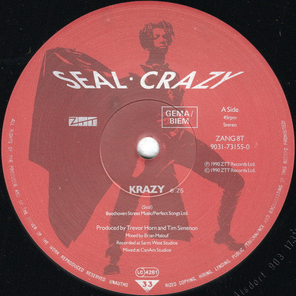 Seal - Crazy (12", Single)