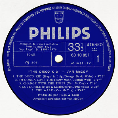 Van McCoy : The Disco Kid (LP, Album)