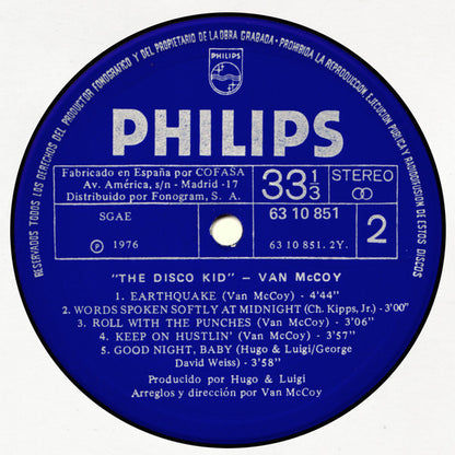 Van McCoy : The Disco Kid (LP, Album)
