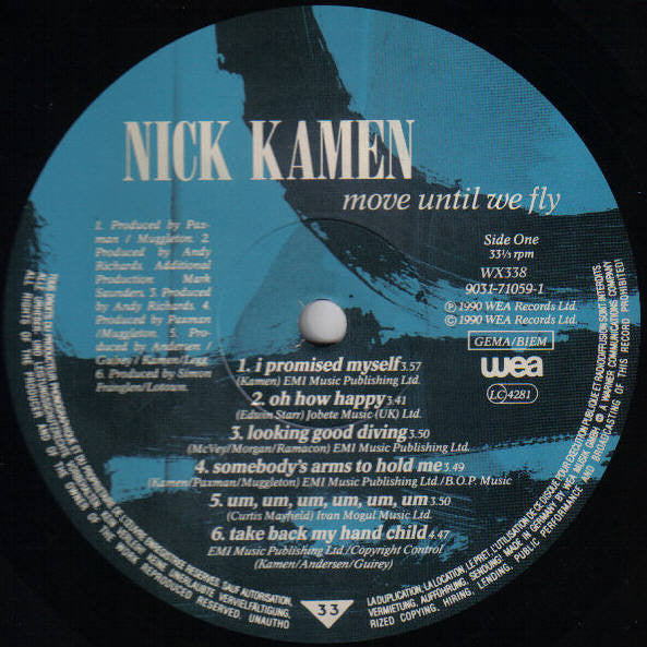 Nick Kamen : Move Until We Fly (LP, Album)