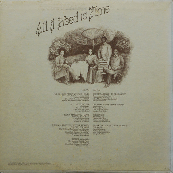 Gladys Knight And The Pips - All I Need Is Time (LP, Album, Sup)