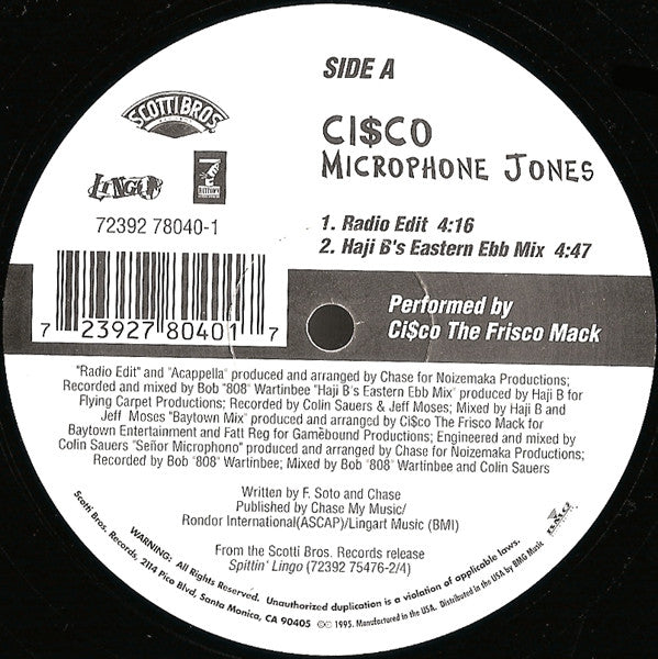 Don Cisco : Microphone Jones (12")