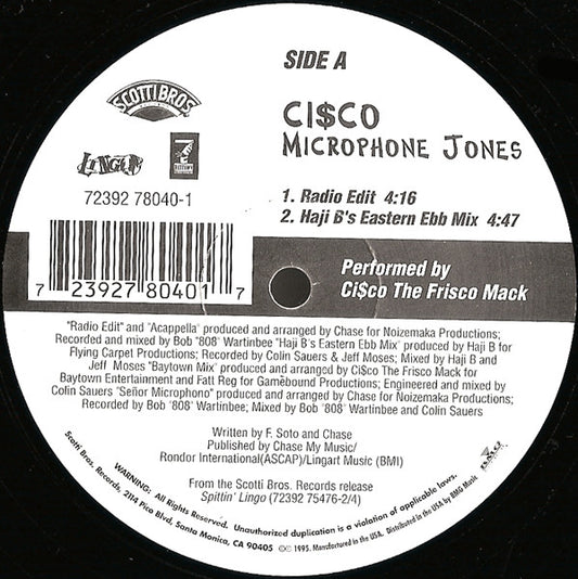 Don Cisco : Microphone Jones (12")
