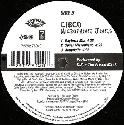 Don Cisco : Microphone Jones (12")