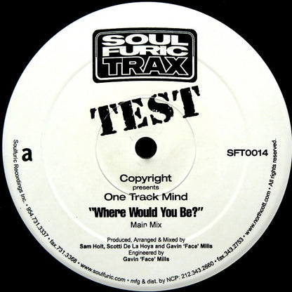 Copyright Presents One Track Mind* - Where Would You Be? (12", TP)