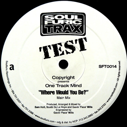 Copyright Presents One Track Mind* - Where Would You Be? (12", TP)