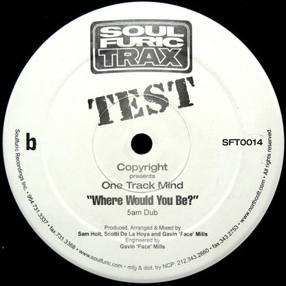 Copyright Presents One Track Mind* - Where Would You Be? (12", TP)