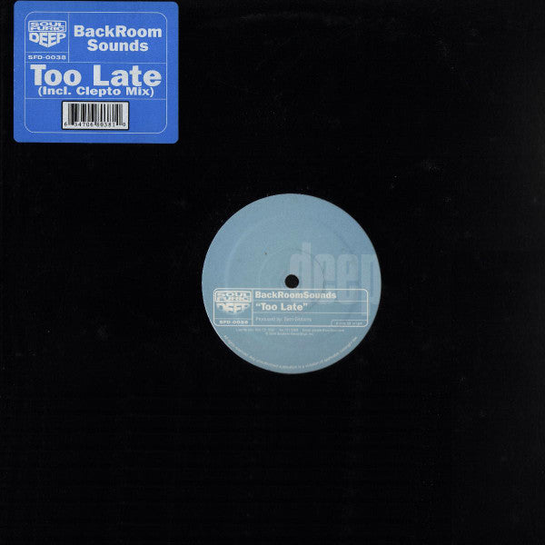 Backroom Sounds* - Too Late (12")