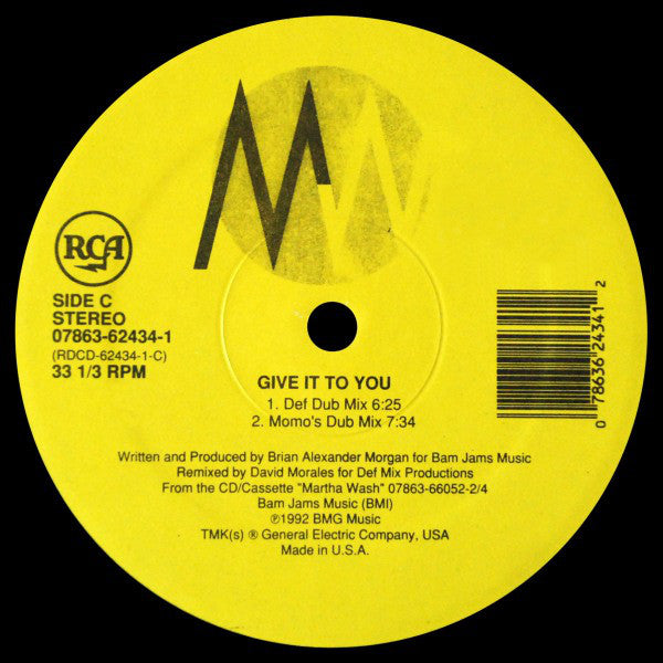 Martha Wash - Give It To You (2x12")