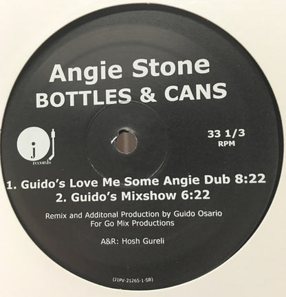 Angie Stone - Bottles & Cans (Guido Osorio Remixes) (12", Promo)