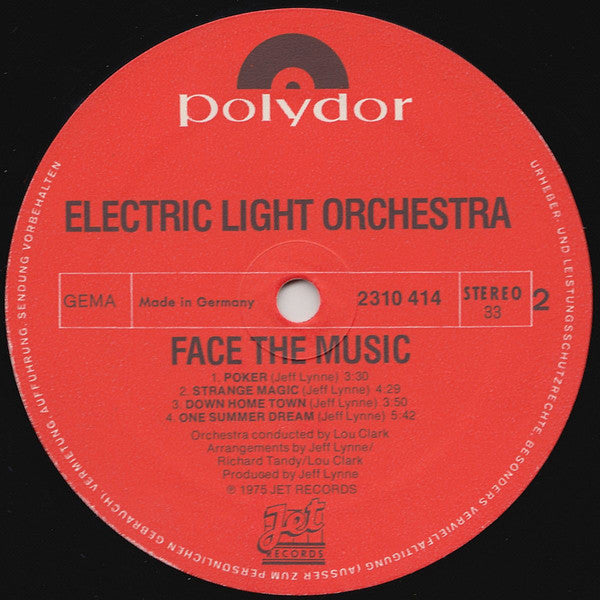 Electric Light Orchestra - Face The Music (LP, Album)