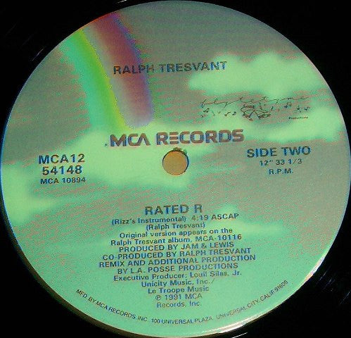 Ralph Tresvant : Rated R (12", Single)