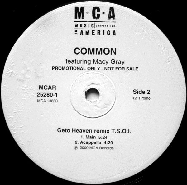 Common Featuring Macy Gray : Geto Heaven (T.S.O.I. Remix) (12", Promo)