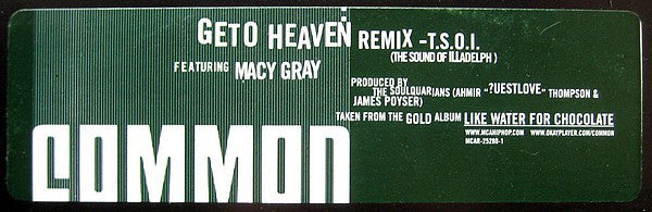Common Featuring Macy Gray : Geto Heaven (T.S.O.I. Remix) (12", Promo)
