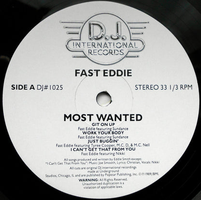 Fast Eddie* - Most Wanted (LP, Album)