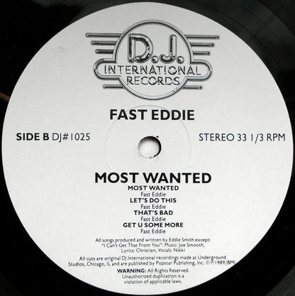 Fast Eddie* - Most Wanted (LP, Album)