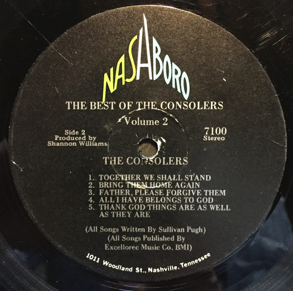 The Consolers : The Best Of The Consolers Volume 2 (LP, Comp)